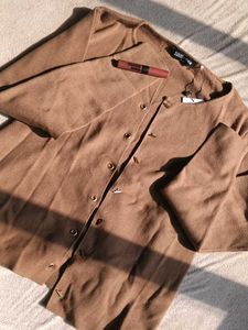 Women's Brown Cardigan WITH FREEBIES ✨🥰