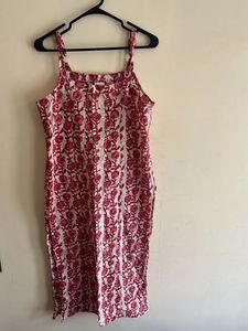 Beautiful Floral Print Cotton Kurta