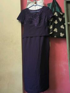Elegant Purple Ethnic Gown