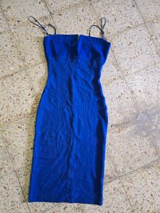 Elegant Royal Blue Slip Dress