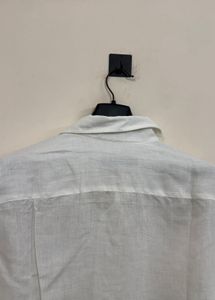 Men's White Linen Shirt