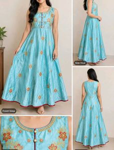 Delivery free Embroidery Gown
