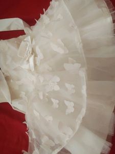 White Frill Lave Frock