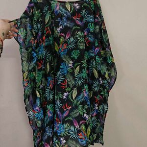 Tropical beach coverup