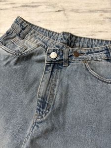 nuon Light Wash Wide Leg Jeans