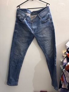 Men's Blue Wash Denim Jeans
