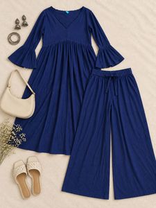 💙NAVY BLUE KURTI SET 💙