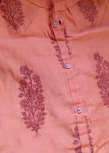Formal Straight Orange Kurti