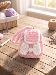 🎀 Mini Bunny Crochet Bag 🐰💗