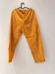 Yellow Printed Kurta Set