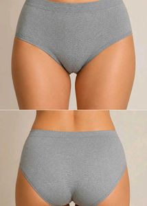 Grey Seamless Bikini Panty