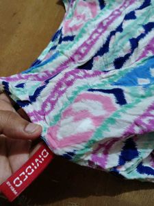 Vibrant Tribal Print Button-Up Top