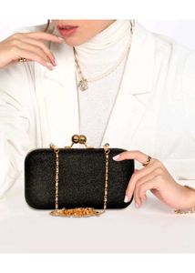 Sparkling Black Evening Clutch Bag