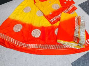 rajputi poshak Yellow &amp; Orange