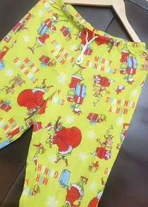 Green🟢 Lower Pyjama Red Cartoon Print 30 Waist