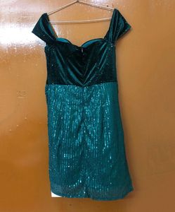 Sparkly Sequin Velvet Dress