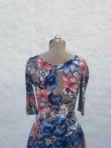 Floral Print Wrap Dress