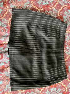 Striped Black skirt