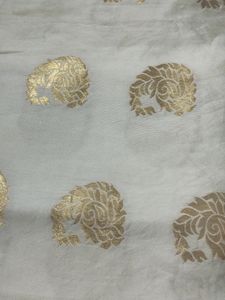 White Banarasi Saree