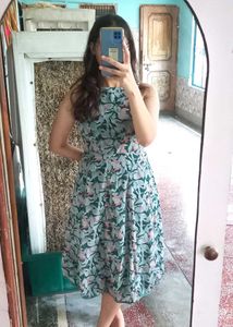 Floral Print Sleeveless Dress