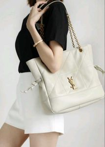 YSL SMALL JAMIE SHOPPING TOTE IN SUPPLE QUILTED LA