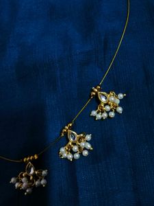 Exquisite Pearl &amp; Crystal Nosepins invisible chain