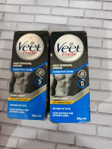 Veet Men Hair Removal Cream  set of 2