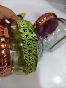 Glass Jars with Rose Gold Lids