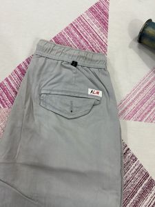 Gray Cargo Joggers