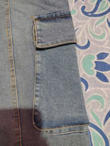 Light Wash Cargo Jeans