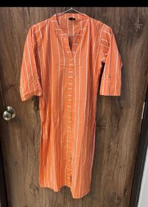 Striped Peach Kurti