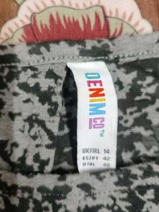 Grey Patterned Tank Top