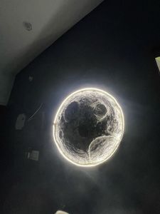 Luxury Big Wall Moon Lamp
