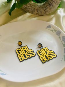 Girl Boss Dangle Earrings