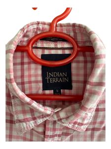 Indian Terrain Men's Plaid Short Sleeve Shirt