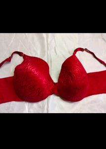 Red Padded Bra