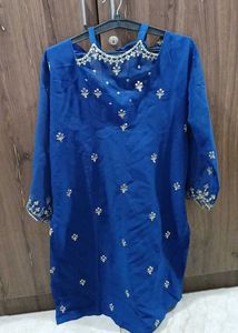 Blue party wear suit