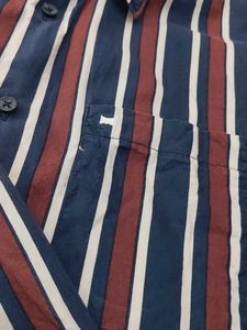 Men's Striped Button-Down Shirt