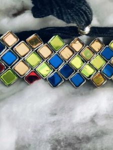 Bohemian Multicolor Choker Necklace &amp; Ring Set