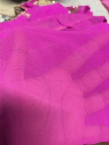 Vibrant Pink Embroidered Saree😍✨