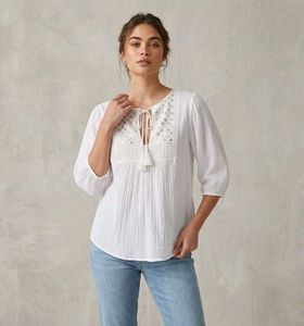 BOHO WHITE TOP(SPARKLE)