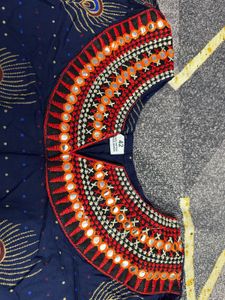 Embroidered short Kurta  with Pants