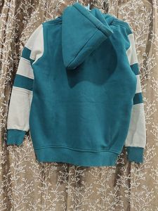 Hilfiger Teal &amp; White Hoodie