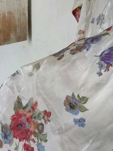 Vintage Floral Print Button-Up Shirt