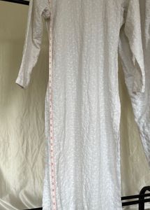 White Chikankari Kurta Set