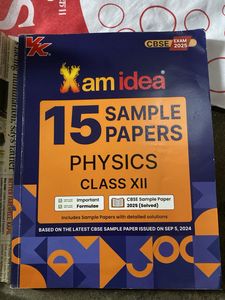 Xam Idea Physics Sample Papers Class 12