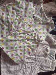 3 dress 150rs)   new born (Cute Polka Dot Baby Dre