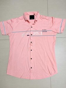Stylish Pink Short Sleeve Shirt