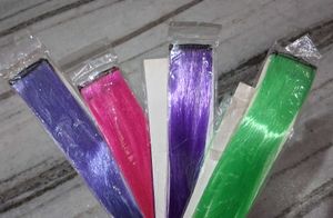 Clip-in 10 colors Hair Streaks all