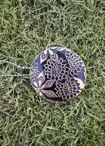 Black &amp; Gold Floral Necklace